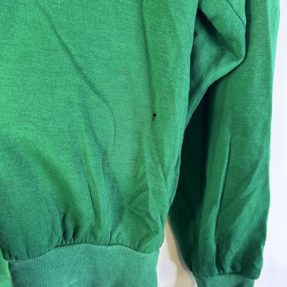 Vintage 80s Streetwear Snowy Trees Deer Nature Crewneck Sweatshirt Christmas - Picture 9 of 9